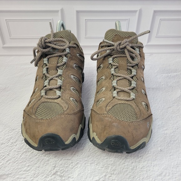Oboz Sawtooth Low B-DRY Waterproof Hiking Shoes Brown Womens Size 8 Leather - Picture 2 of 12